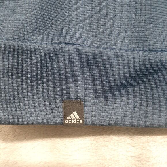 ADIDAS Golf Men's Small Blue Gray Coat Athletic Jacket Top Zip Only Pullover - Picture 9 of 10